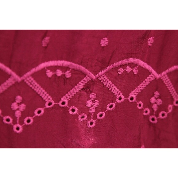 Johnny Was Pink Short Dress/Long Blouse Lace Embroidered Long Sleeves Size M - Picture 7 of 10